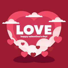 Wall Mural - Valentines day graphic background illustration.eps