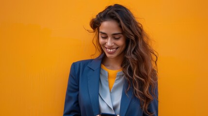 Wall Mural - The smiling young woman