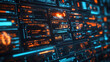 © Yuliia Litvinova - An image showcasing multiple layers of data processing and interface screens, arranged in a complex, detailed manner against a dark background.