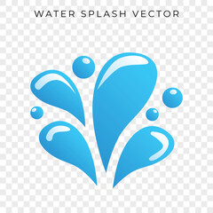 Wall Mural - water splash vector gradient sytle water drop.eps