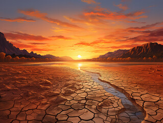 Beautiful shot of rocks near the lake