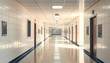 © Stock - High School Hallway isolated with white highlights, png
