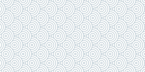 Minimal Vector overlapping Pattern diamond geometric white spiral line waves abstract wave line. seamless gray tile stripe overlap creative retro circle line fabric pattern white background.