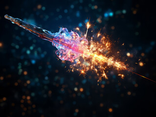 Wall Mural - wonderful 4th of july sparkler