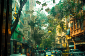 Sticker - Throwing money out the window