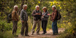 © Lila Patel - Group of senior citizens enjoying a nature walk and discussing their day
