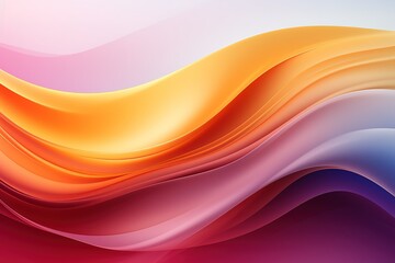 Wall Mural - Abstract colorful wave background with smooth gradients.