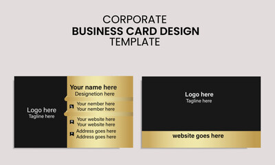 Wall Mural - creative and clean corporate business card template
