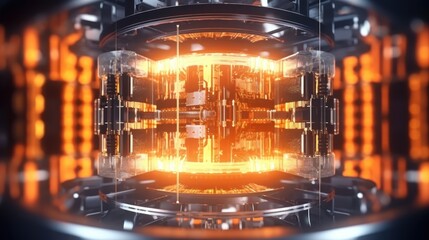 Futuristic Technology: Glowing Core