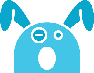 Sticker - Nervous Rabbit Emoji Icon