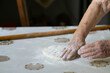 © Stefan - Old woman hand kneading dough