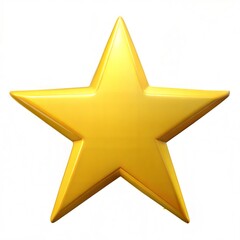 gold star on white background