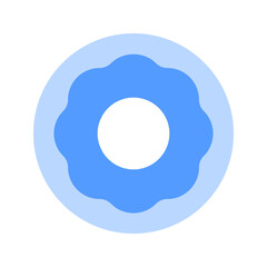 Sticker - doughnut duotone icon