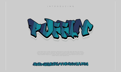 Wall Mural - Premium modern graffiti unique font