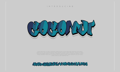 Wall Mural - Premium modern graffiti unique font