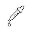 © Indigo.diamond - Pipette - line icon, editable stroke. Simple outline laboratory symbol. Vector illustration