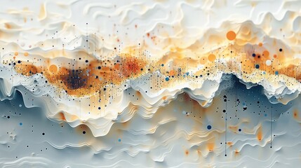 Poster - Generate a unique data map that uses unconventional shapes and symbols to represent geographical data, offering an innovative twist on traditional mapping. Generative AI.