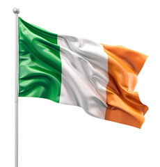 Wall Mural - Ireland flag waving glorious on a flagpole