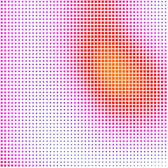 array of color rectangles with perlin noise