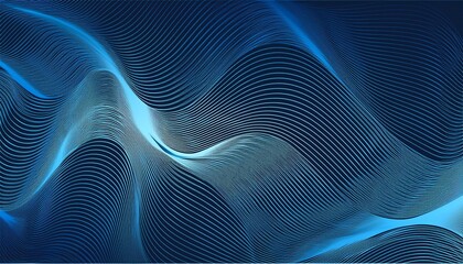 flowing blue lines creating dynamic wave pattern abstract  background illustration