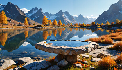 Poster - Reflets d'Automne dans les Alpes