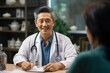 © Macrostock - Elderly patient asian people attentively listening to mature doctor, receiving valuable health advice and discussing comprehensive health results in caring medical environment. Health Consultation