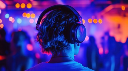 Wall Mural - Silent Disco Party