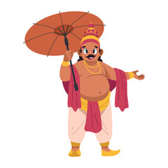 Poster - king mahabali celebrating onam