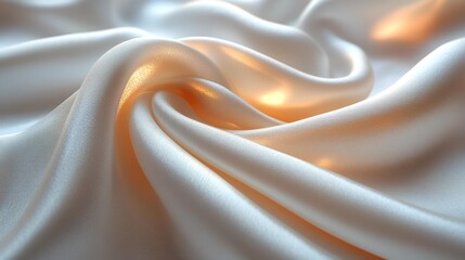 Wall Mural - Luxurious silk fabric with soft lighting - generative ai