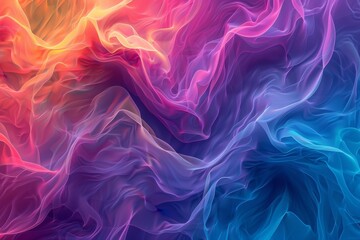 Fototapete - colorful abstract painting of smoke, Intricate and detailed patterns