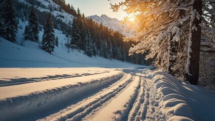 Beautiful winter landscape