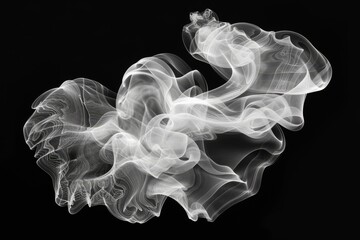 Aufkleber - colorful smoke swirl in the air, Smoke rings forming smoke rings Smoke rings creating intricate formations