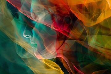 Poster - Visually stunning abstract composition translating an emotion
