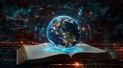 Global Enlightenment Holographic Earth on HighTech Platform