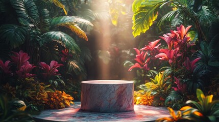 Mystical jungle altar - generative ai