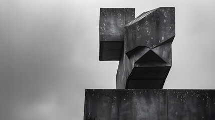 Sticker - A sculpture of a boat is on a pedestal