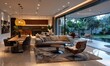© peppastocker - Luxurious urban villa with modern furnishings.