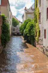 der fluss queich in landau i.d. pfalz