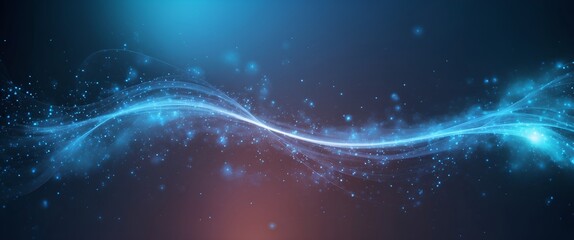 dark blue and glow particle abstract background.