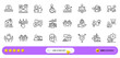 © blankstock - Inclusion, Genders and Ranking line icons for web app. Pack of Correct checkbox, Hold heart, Disability pictogram icons. Clean shirt, Build, Social media signs. Cyber attack. Search bar. Vector