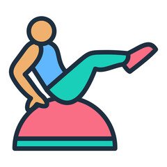 Poster - Bosu Ball Exercises Icon