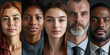 © Lila Patel - Diverse Faces at Work: A series of headshots featuring individuals with varying skin tones and hairstyles, doing different jobs