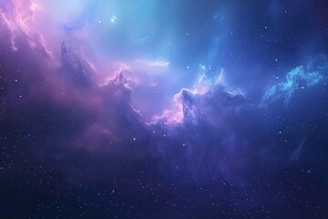 Wall Mural - Colorful and detailed image of a nebula in deep space with bright stars and dust formations