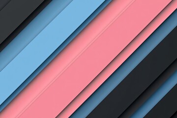 Poster - A blue, pink and black striped background