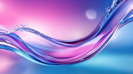 Wall Mural - swirls of blue and purple create a harmonious wave pattern, evoking tranquility and fluidity in an a