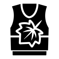 Wall Mural - vest Solid icon