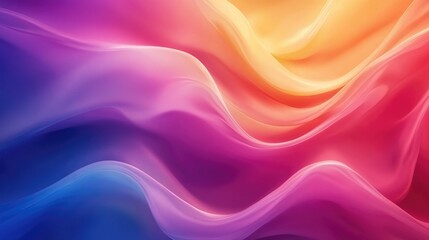 Wall Mural - Abstract Colorful Wavy Background