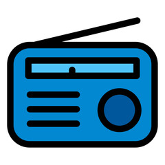 Sticker - radio icon 