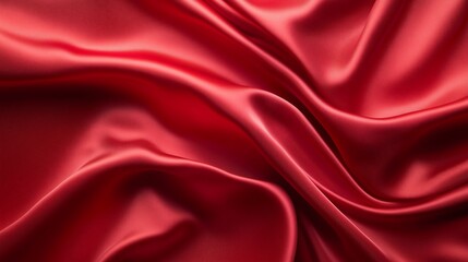 Sticker - red soft silk cloth texture