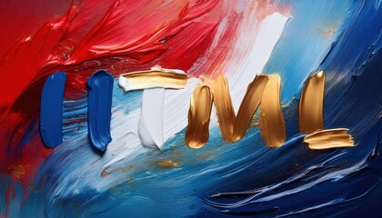 Wall Mural - Creative Abstract Colorful Lettering Art